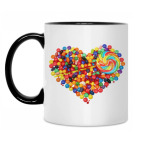 Кружка двухцветная