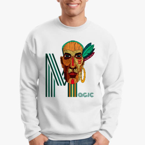 Свитшот с принтом Индеец