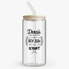 Банка с бамбуковой крышкой