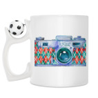 Кружка с футбольным мячиком