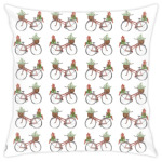 Паттерн из красных велосипедов