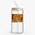 Банка с бамбуковой крышкой