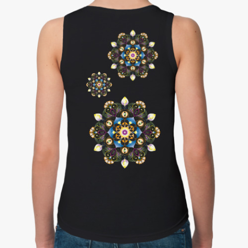 Женская майка с принтом Мандалы