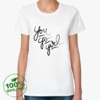 Женская футболка органик