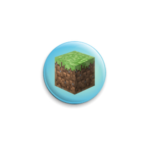 Значок 25мм Minecraft