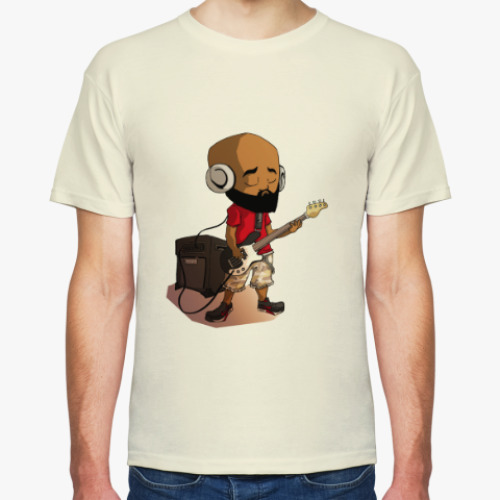 Футболка с принтом музыкант