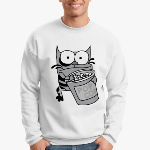 Свитшот с принтом Упячка Кот