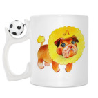 Кружка с футбольным мячиком