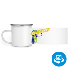 Кружка металлическая белая (круговая запечатка)