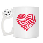 Кружка с футбольным мячиком
