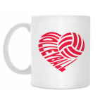 Классическая кружка Волейбольное сердце