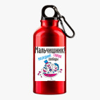 Металлическая бутылка 400 мл UV-DTF