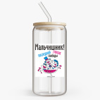 Банка с бамбуковой крышкой