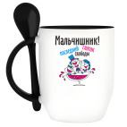 Кружка с ложкой