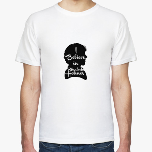 Футболка с принтом I Believe In Sherlock Holmes