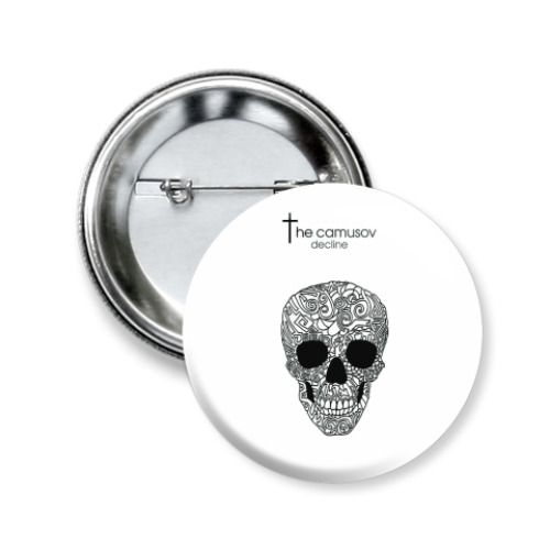 Значок 50мм с принтом The Camusov - Decline