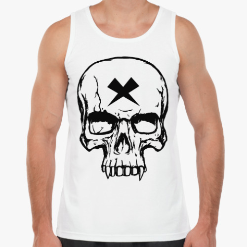 Майка с принтом Vampire Skull