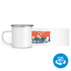 Кружка металлическая белая (круговая запечатка)