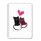 Тетрадь А5 Влюбленные котики