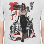 Девушка в стиле милитари