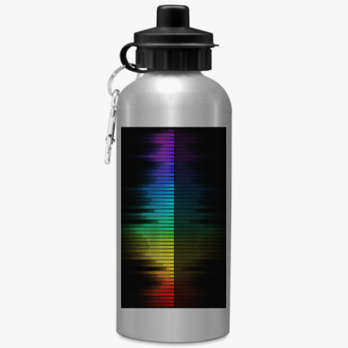 Бутылка с карабином (500 мл) с принтом Эквалайзер