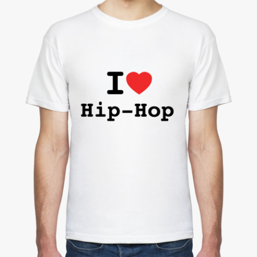 Футболка с принтом I Love Hip-Hop