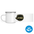 Кружка металлическая белая (круговая запечатка)