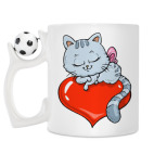 Кружка с футбольным мячиком