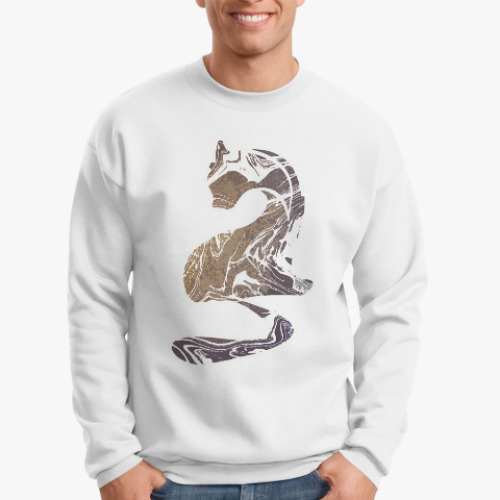 Свитшот с принтом Кот