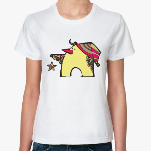 Классическая футболка с принтом Twittie with a star