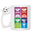 Кружка с футбольным мячиком