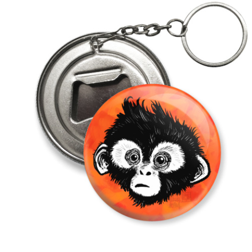 Брелок-открывашка с принтом Обезьянка