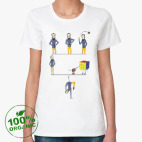 Женская футболка органик