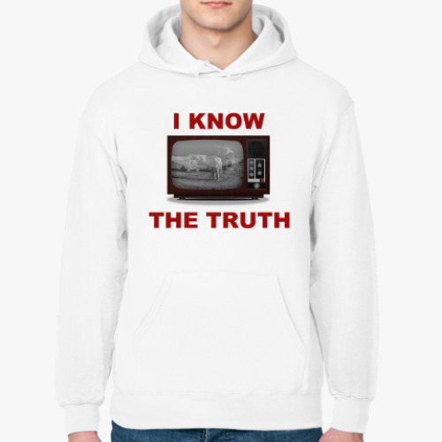 Толстовка худи с принтом  I know the truth