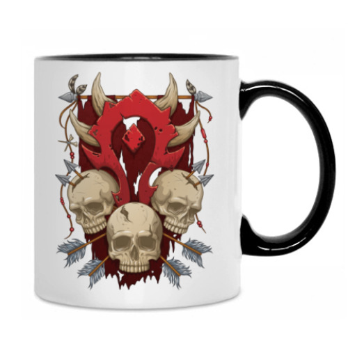 Кружка с принтом За Орду!