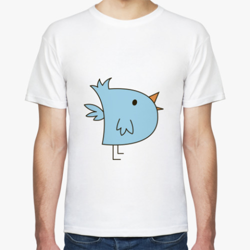 Футболка с принтом Animals / Bird bluee