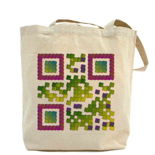 Сумка шоппер с принтом «QR-пустышка»