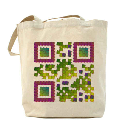 Сумка шоппер с принтом «QR-пустышка»