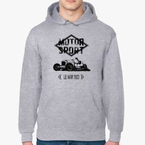 Толстовка худи с принтом автомобиль