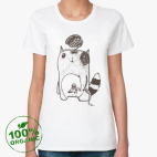 Женская футболка органик