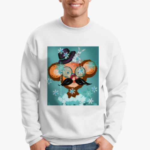 Свитшот с принтом Обезьян-фокусник