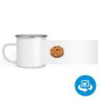 Кружка металлическая белая (круговая запечатка)