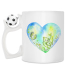 Кружка с футбольным мячиком