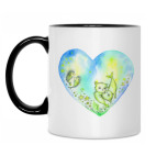 Кружка двухцветная