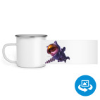 Кружка металлическая белая (круговая запечатка)