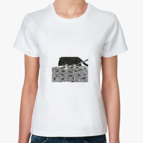 Классическая футболка с принтом Арт принт