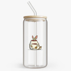 Банка с бамбуковой крышкой