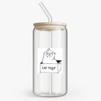 Банка с бамбуковой крышкой