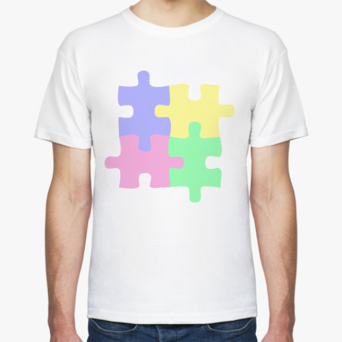 Футболка с принтом Пазл