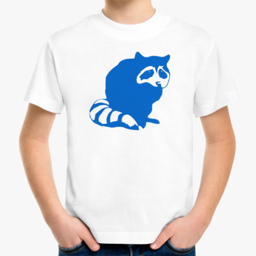 Детская футболка с принтом Енот